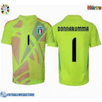Fotballdrakt Herre Italia Gianluigi Donnarumma #1 Keeper Hjemmedrakt EM 2024 Kortermet